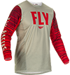 Fly Kinetic Wave Jersey - Light Grey-Red