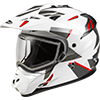 GMAX GM-11S Ripcord Adventure Snow Helmet - White-Grey-Red