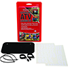 HARDLINE ATV LICENSE PLATE KIT BLACK PLASTIC