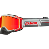 Fly Zone Snow Goggles - DARK GREY - RED / Red Mirror - Smoke Lens	