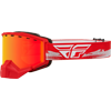 Fly Focus Goggle - RED - GREY / Red Mirror - Amber Lens	