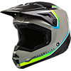Fly Kinetic Vision Youth Helmet - Grey-Black