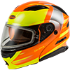 GMAX MD01S Descendant Modular Snow Helmet w/Dual Lens Shield - Neon Orange-Hi Vis