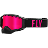 Fly Zone Pro Snow Goggle - BLACK - PINK / Pink Mirror - Polarized Smoke Lens