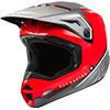 Fly Kinetic Vision Youth Helmet - Red-Grey
