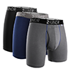 2UNDR Swing Shift Boxer Brief 3 Pack - Classic Solids: Black-Grey-Navy