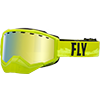 Fly Focus Goggle - GREEN - BLACK / Gold Mirror- Yellow Lens