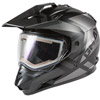 Gmax GM-11S Trapper Dual Sport Snowmobile Helmet w/ Electric Shield - Matte Black-Grey