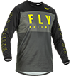Fly Racing Youth F-16 Jersey - Grey-Black-Hi Vis Yellow