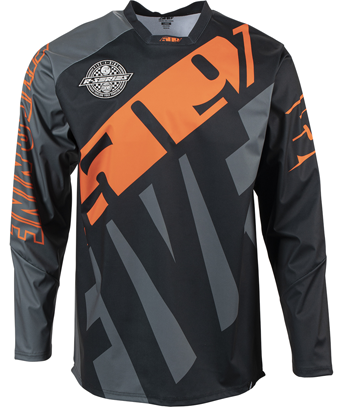 509 R-Series Windproof Jersey - Dark Ops With Orange