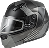 GMAX MD04S Reserve Modular Snow Helmet with Dual Lens Shield - Matte Dark Silver-Black