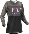 Fly Women's F-16 Jersey - Grey-Black-Pink