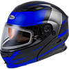 GMAX MD01S Descendant Modular Snow Helmet w/Dual Lens Shield - Matte Black-Blue