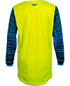 Fly Racing Youth Kinetic Wave Jersey - Hi Vis Yellow-Blue