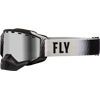 Fly Zone Snow Goggles - BLACK - GREY / Silver Mirror - Smoke Lens	