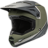 Fly Kinetic Vision Youth Helmet - Matte Olive Green-Grey