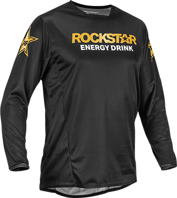 Fly Racing Kinetic Rockstar Jersey - Black-Gold