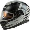 GMAX MD01S Descendant Modular Snow Helmet w/Dual Lens Shield - Matte Grey-Silver