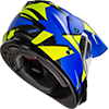 GMAX GM-11S Ripcord Adventure Snow Helmet - Matte Blue-Hi Vis