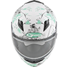 GMAX FF49S Blossom Helmet w/Dual Lens Shield - Matte White-Teal-Grey