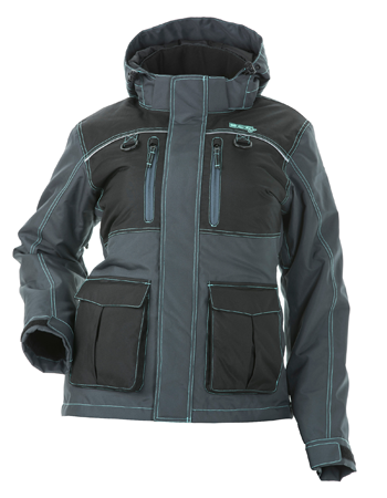DSG Womens Arctic Appeal Jacket - Grey/Black/Aqua