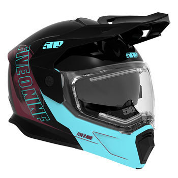 509 Delta R4 Ignite Modular Helmet - Teal Maroon
