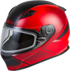 GMAX FF49S Hail Helmet w/Dual Lens Shield - Matte Red-Black