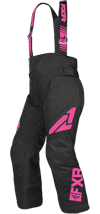 FXR Child Clutch Pant - Black-Electric Pink