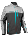 Castle X Fusion Mid-Layer Jacket - Charcoal-Silver-Turquoise