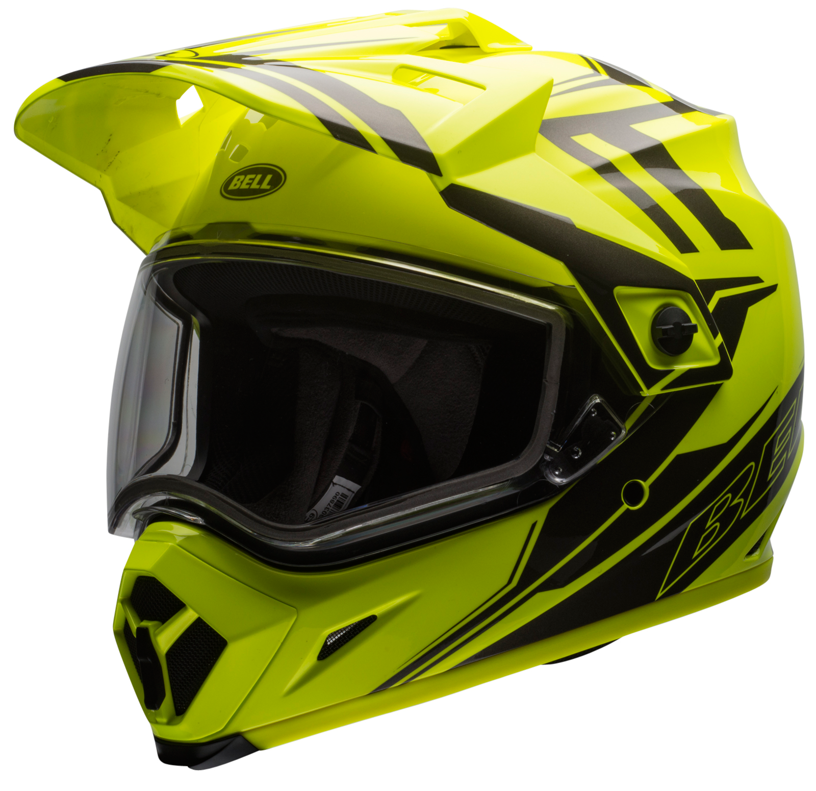 Bell MX-9 Adventure Helmet - Yellow-Titanium w/Dual Lens Shield