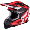 Castle X Youth Mode MX Flow Snowcross Helmet - Matte Red