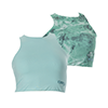 DSG Women's Reversible UPF Midi Top - Sun Washed Aqua/Mossy Oak® Wake Form Bowspray