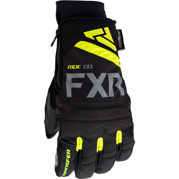 FXR Transfer Short Cuff Snowmobile Glove - Black / HiVis