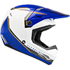 Fly Kinetic Vision Youth Helmet - White-Blue