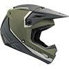 Fly Kinetic Vision Youth Helmet - Matte Olive Green-Grey