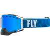 Fly Zone Pro Snow Goggle - BLUE / White Blue Mirror - Polarized Smoke Lens