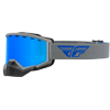 Fly Focus Goggle - GREY - BLUE / Sky Blue Mirror - Smoke Lens	