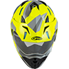 GMAX GM-11S Ripcord Adventure Snow Helmet - Hi Vis-Grey-Blue