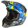 Klim F3 Carbon Helmet ECE - Raid Electric Blue Lemonade - Hi Vis