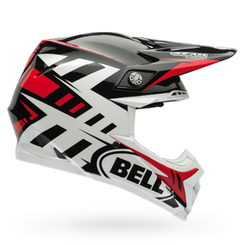Bell Moto-9 Carbon Flex Helmet - Syndrome Red
