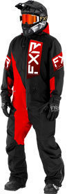FXR Recruit Insulated Monosuit - Black-Red